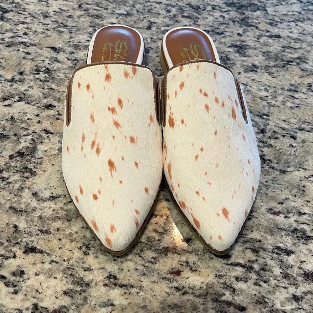SBICCA FRANKIE MULE CALF HAIR WOMEN’S SIZE 7 - Picture 2 of 5